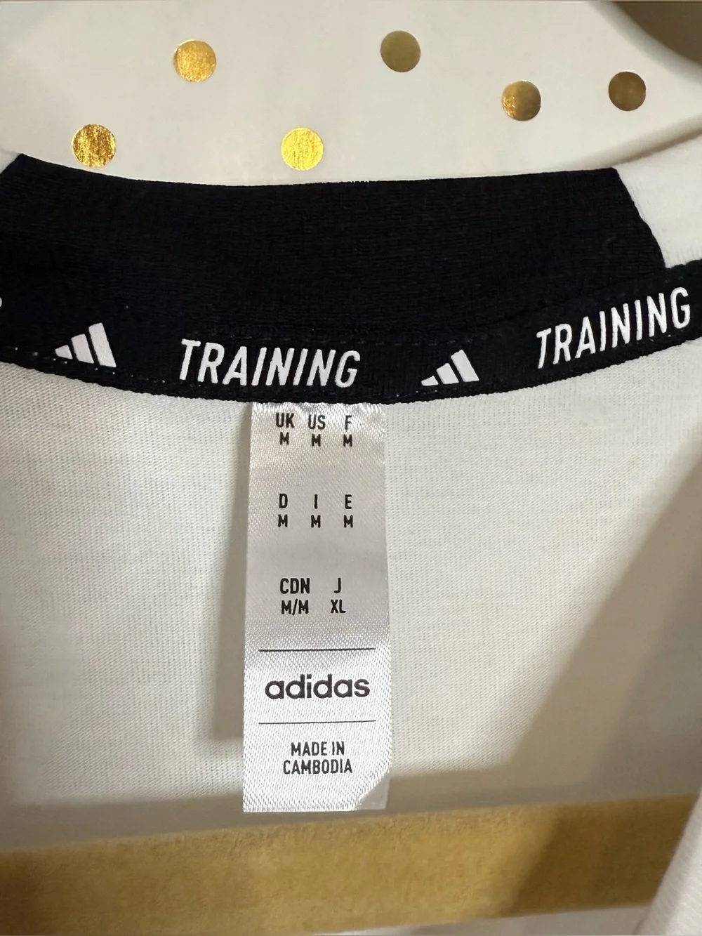 adidas White Sleeveless Workout Tank with Black Logo